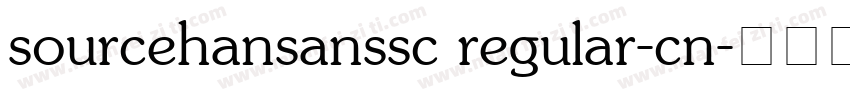 sourcehansanssc regular-cn字体转换